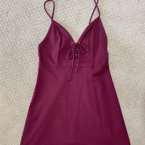 Urban Outfitters burgundy skater dress size M